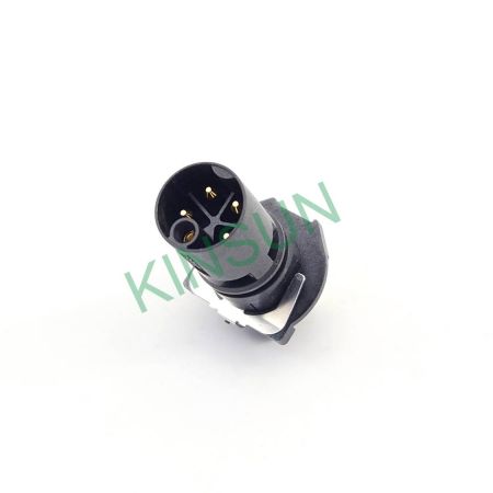 M12 K-code 兩件式 公頭膠芯帶接地環 (THR 版本) - M12 K-Code兩件式 公頭膠芯帶接地環 (THR 版本)